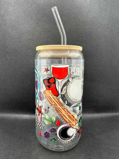 Originals Vampire 16oz Glass Tumbler with Straw
