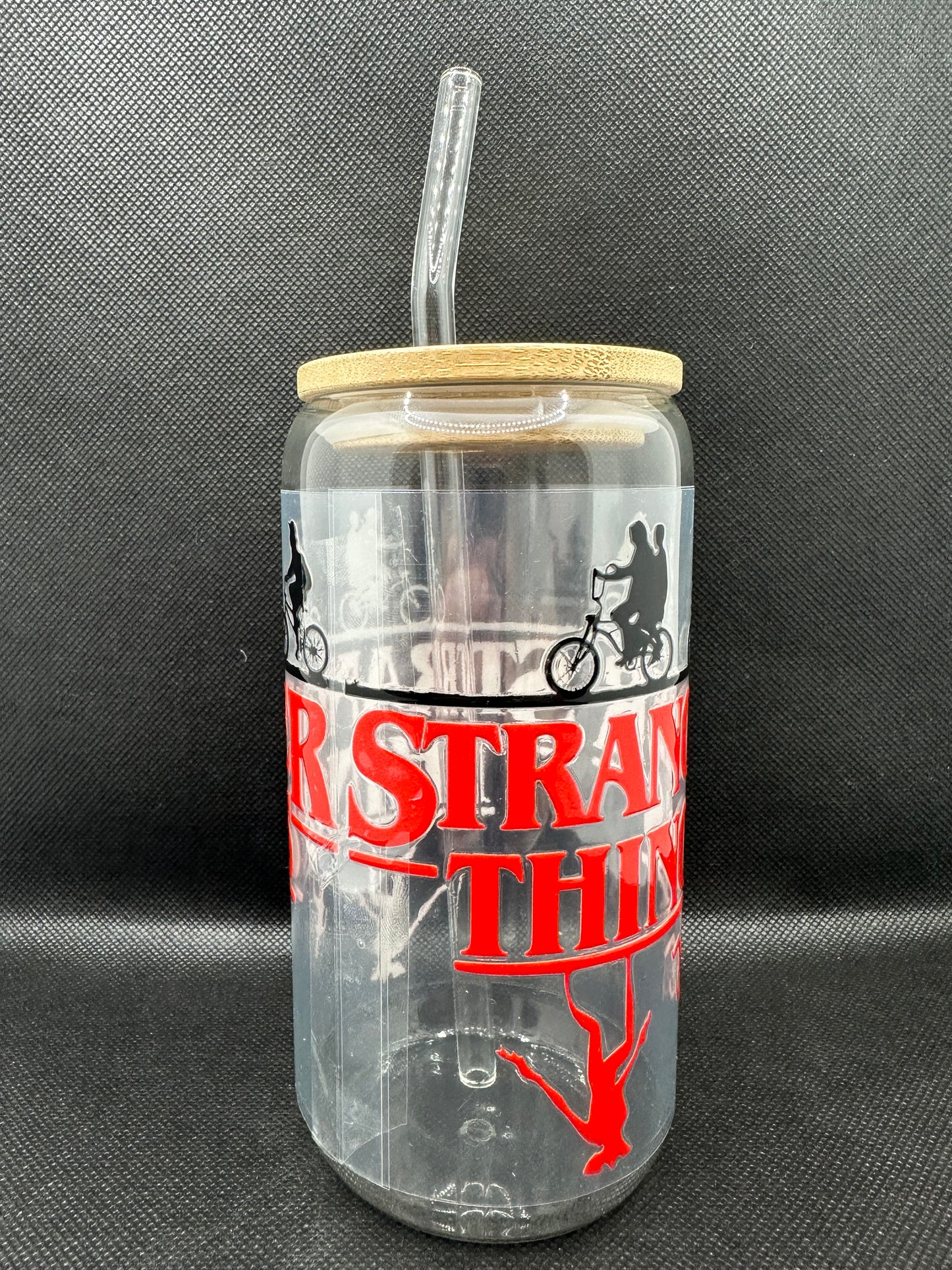 SECONDS 80s Sci-Fi TV Show Inspired 16oz Glass Tumbler with Straw