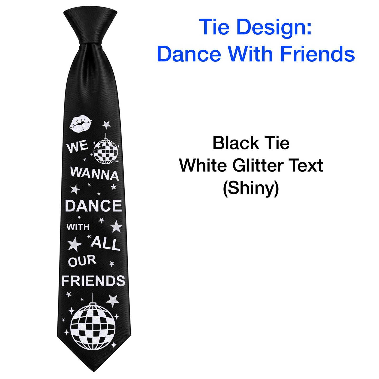 HS DANCE WITH FRIENDS Concert Ties - NO GEMS