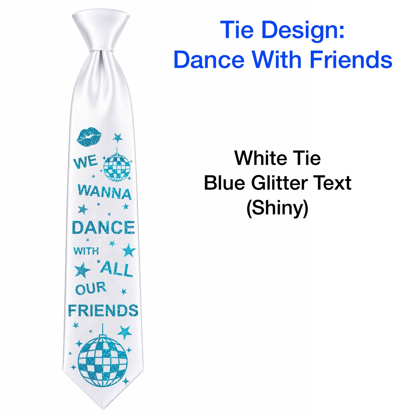 HS DANCE WITH FRIENDS Concert Ties - NO GEMS