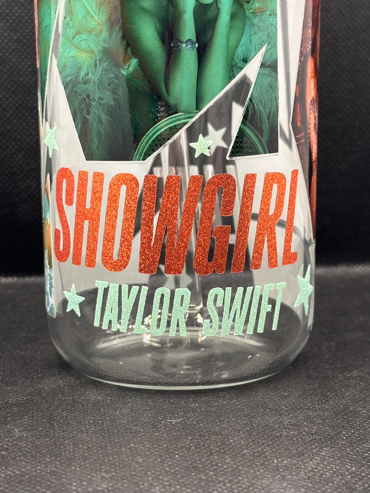 TLOAS 16oz Clear Glass Tumbler with Straw