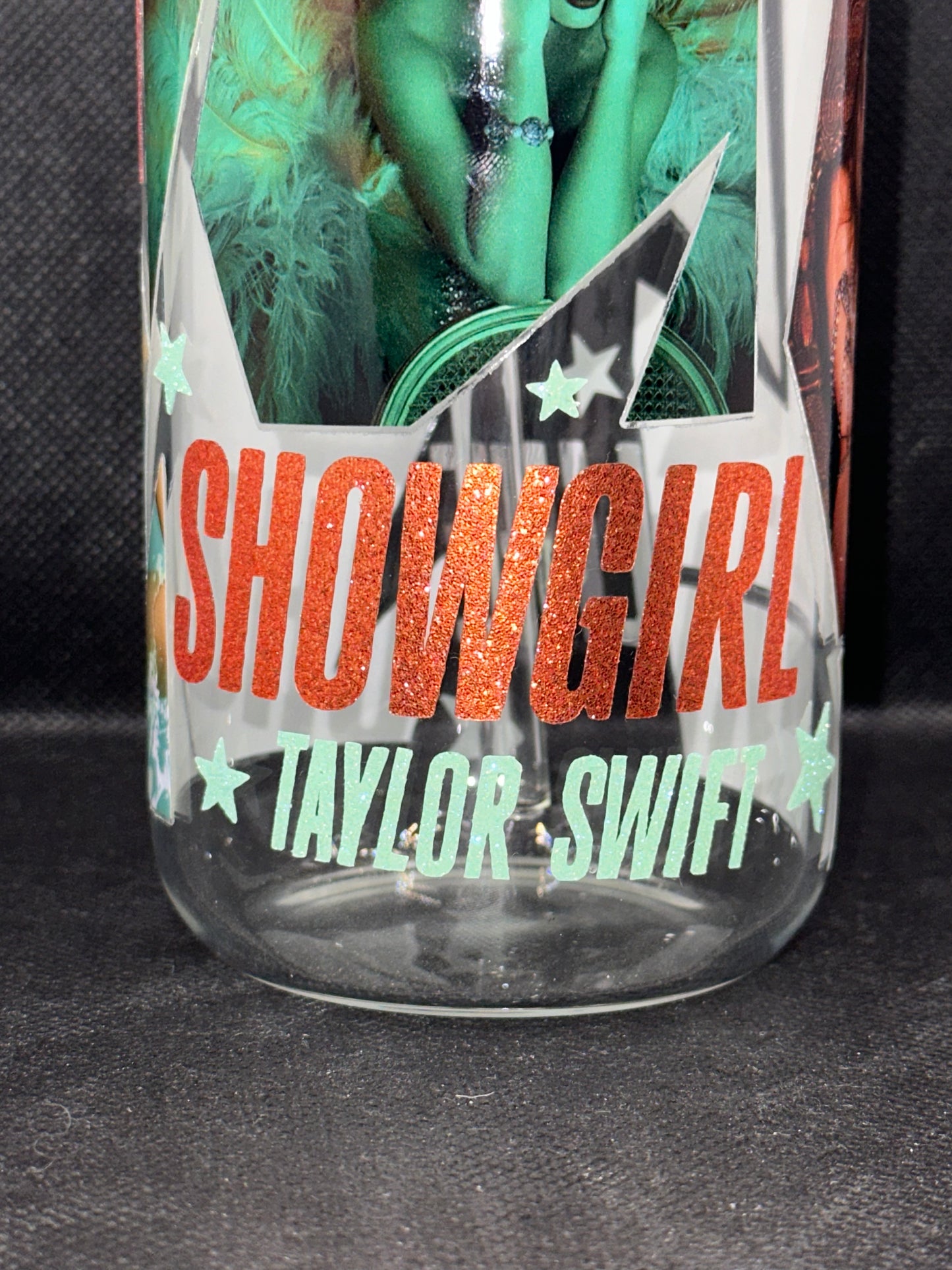 TLOAS 16oz Clear Glass Tumbler with Straw