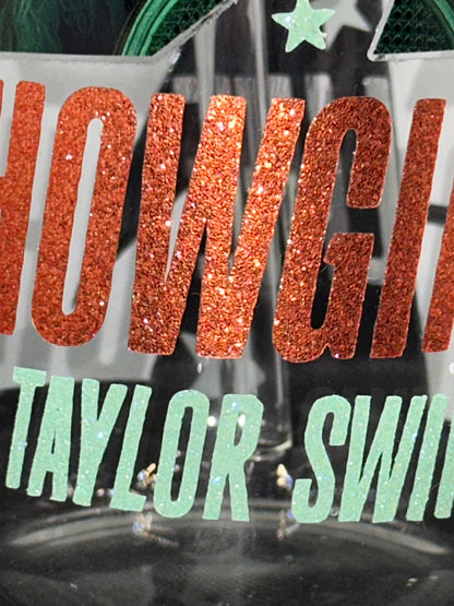 TLOAS 16oz Clear Glass Tumbler with Straw