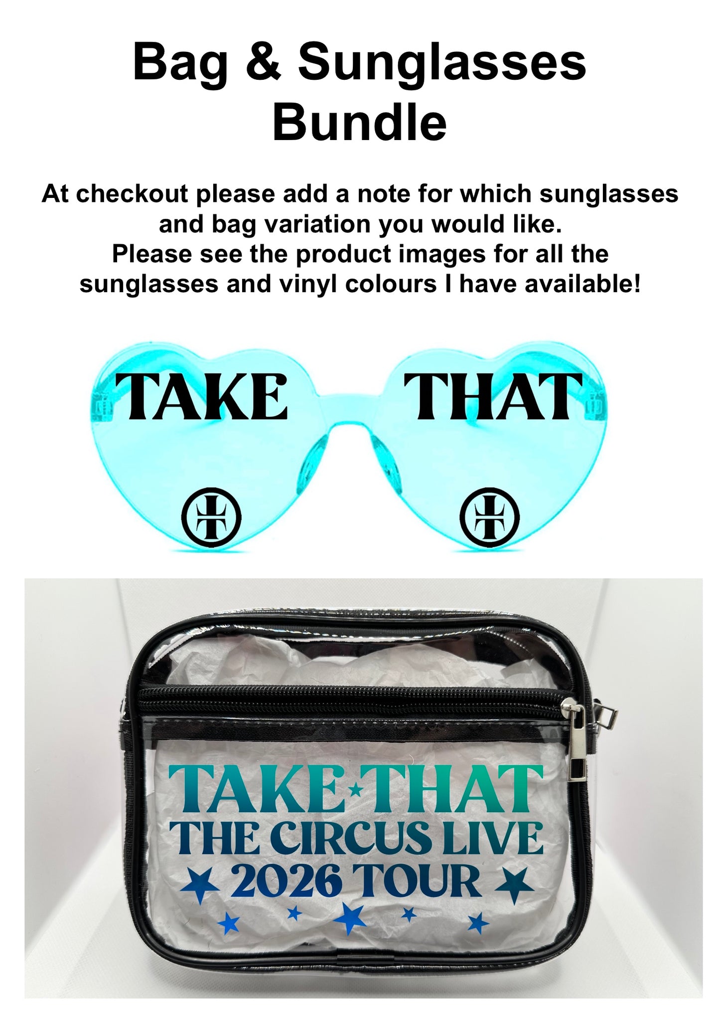 TT 2026 Tour Concert Bag Clear Stadium Approved PVC Concert Crossbody Bag