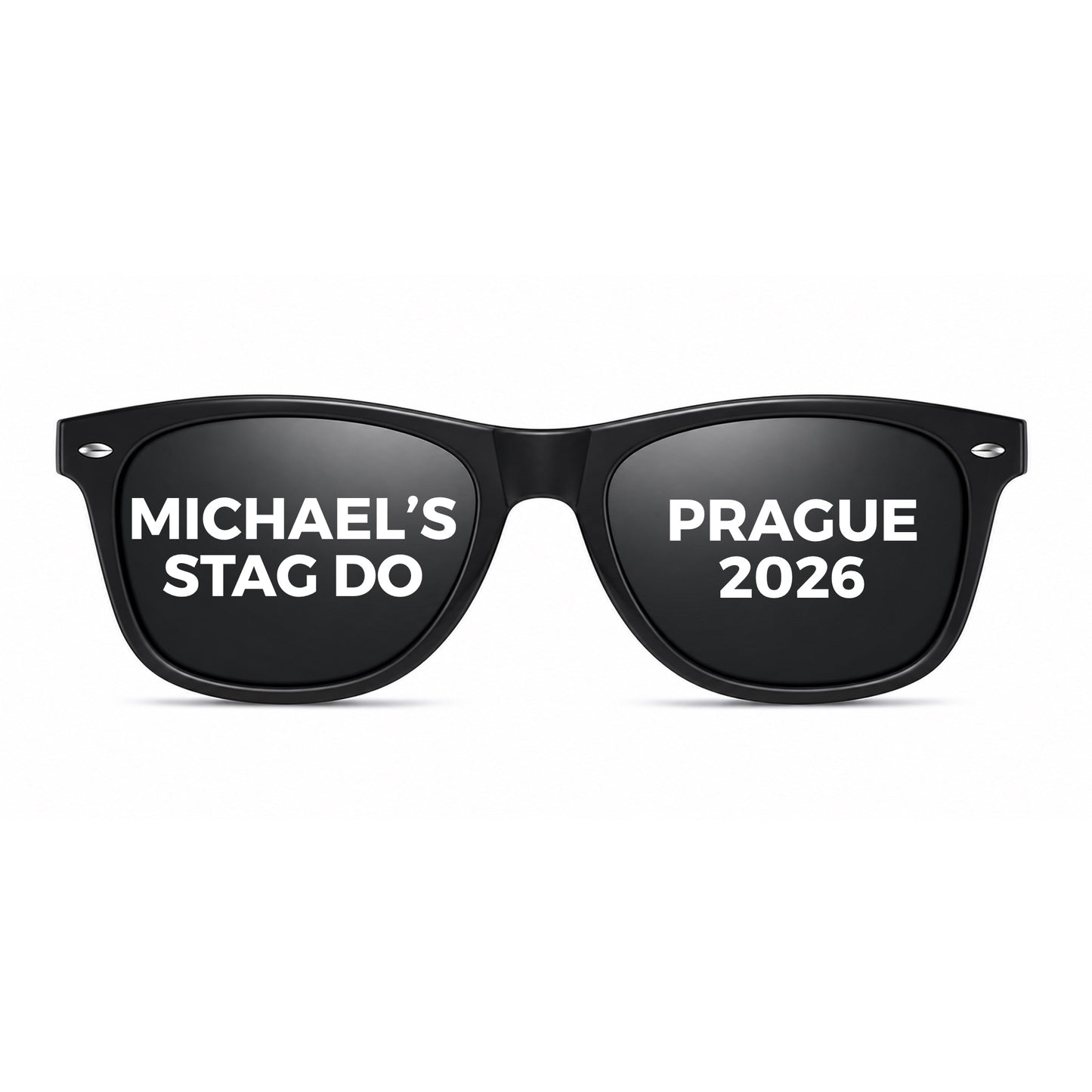 Custom Men's Sunglasses | Personalised Stag Do, Birthday & Holiday Glasses