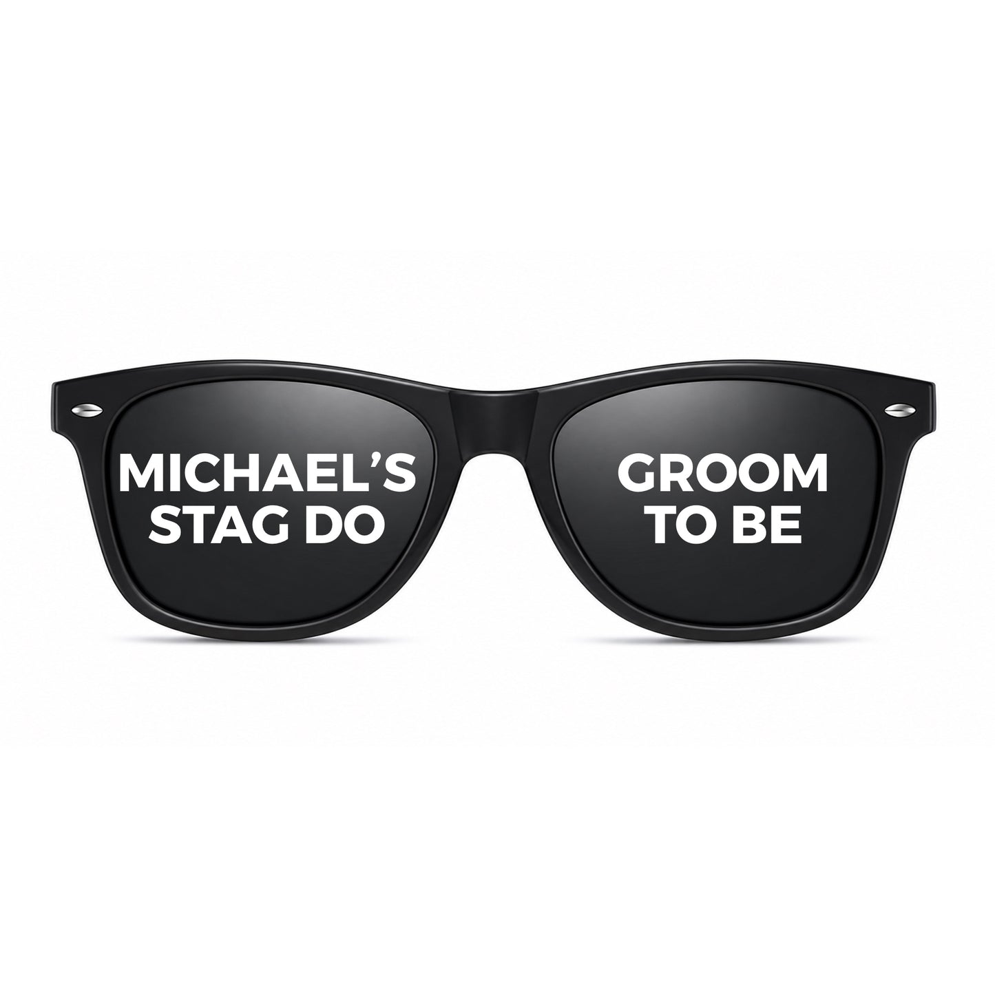 Custom Men's Sunglasses | Personalised Stag Do, Birthday & Holiday Glasses