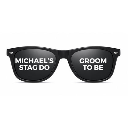 Custom Men's Sunglasses | Personalised Stag Do, Birthday & Holiday Glasses