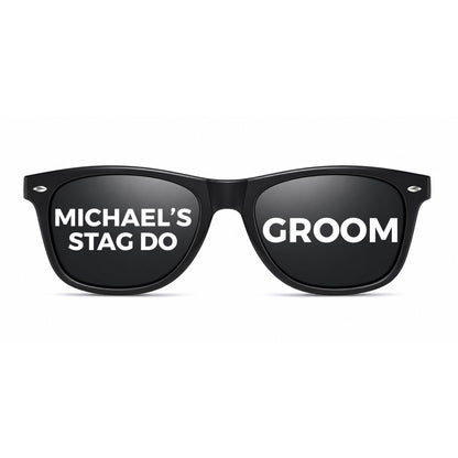 Custom Men's Sunglasses | Personalised Stag Do, Birthday & Holiday Glasses
