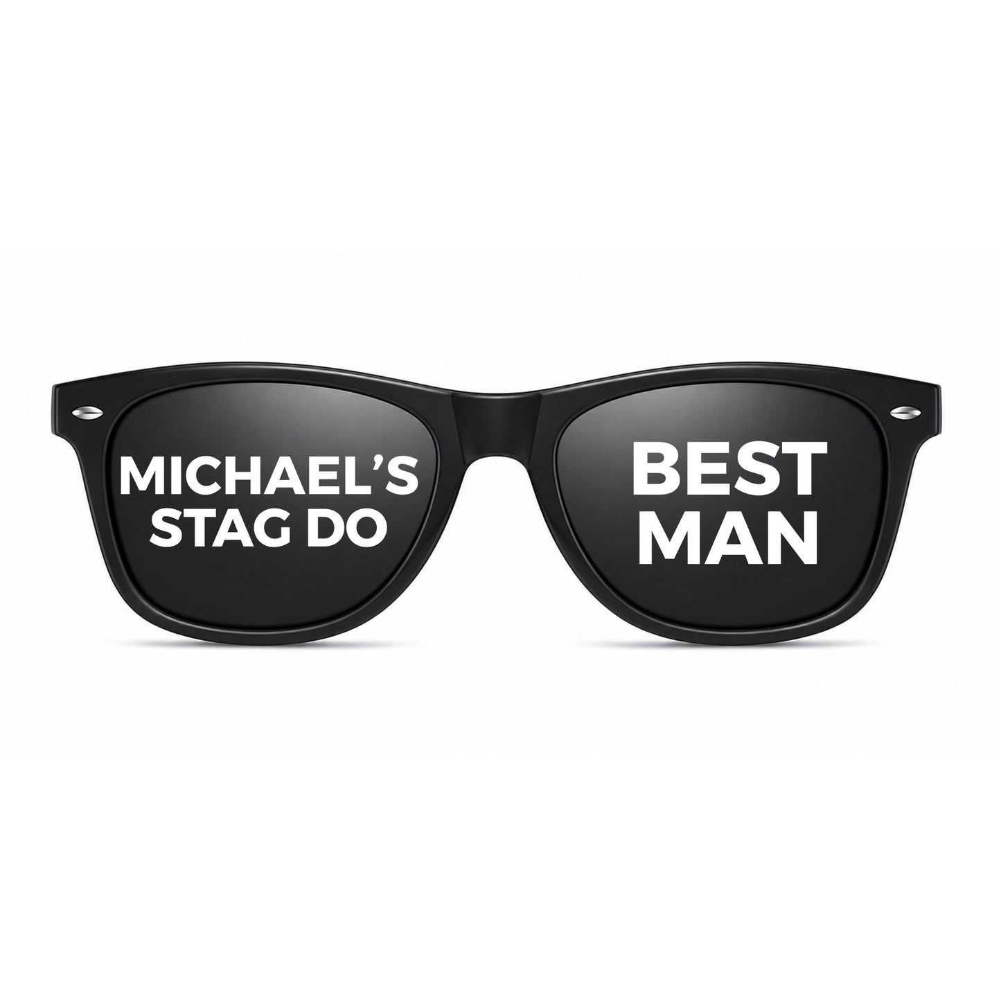 Custom Men's Sunglasses | Personalised Stag Do, Birthday & Holiday Glasses