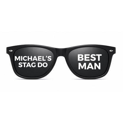 Custom Men's Sunglasses | Personalised Stag Do, Birthday & Holiday Glasses