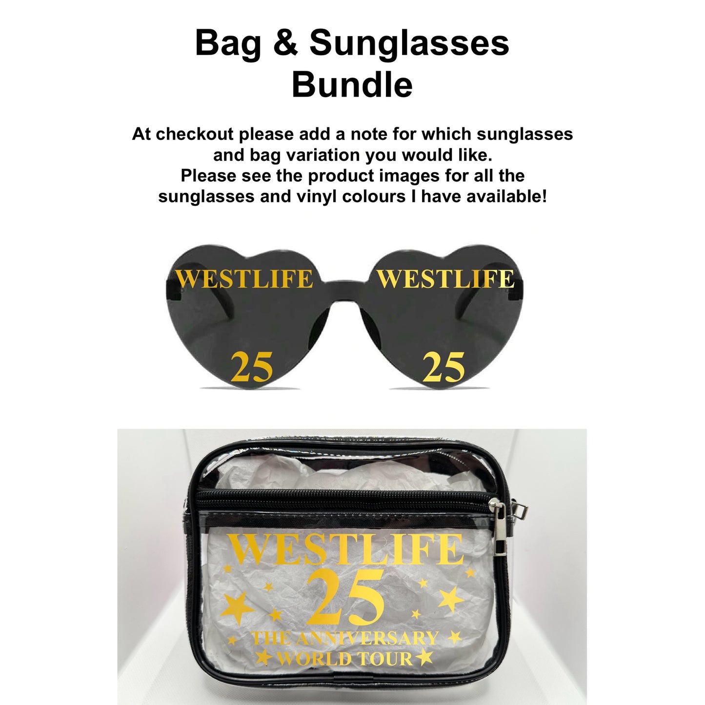 W 2026 Tour Concert Bag Clear Stadium Approved PVC Concert Crossbody Bag