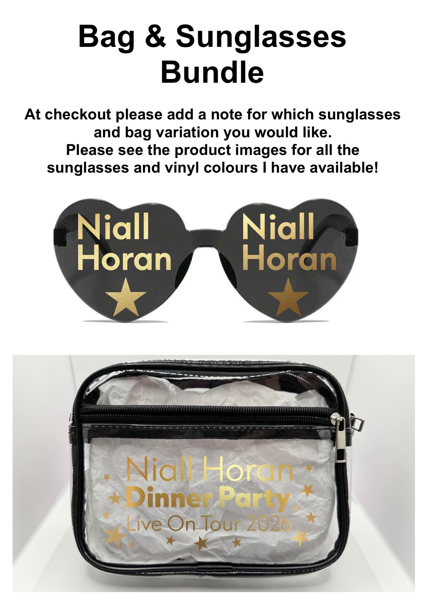 NH 2026 Tour Concert Bag Clear Stadium Approved PVC Concert Crossbody