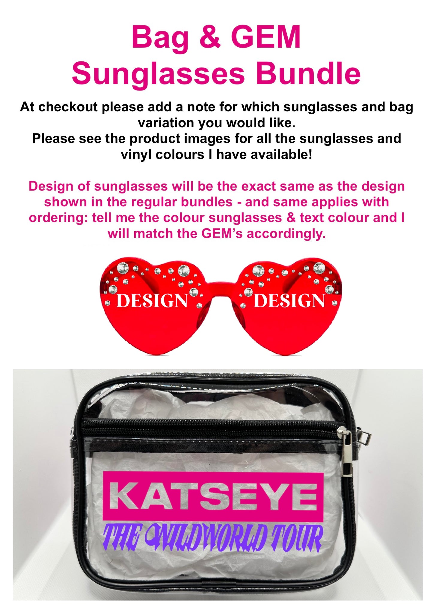 K 2026 Tour Concert Bag Clear Stadium Approved PVC Concert Crossbody