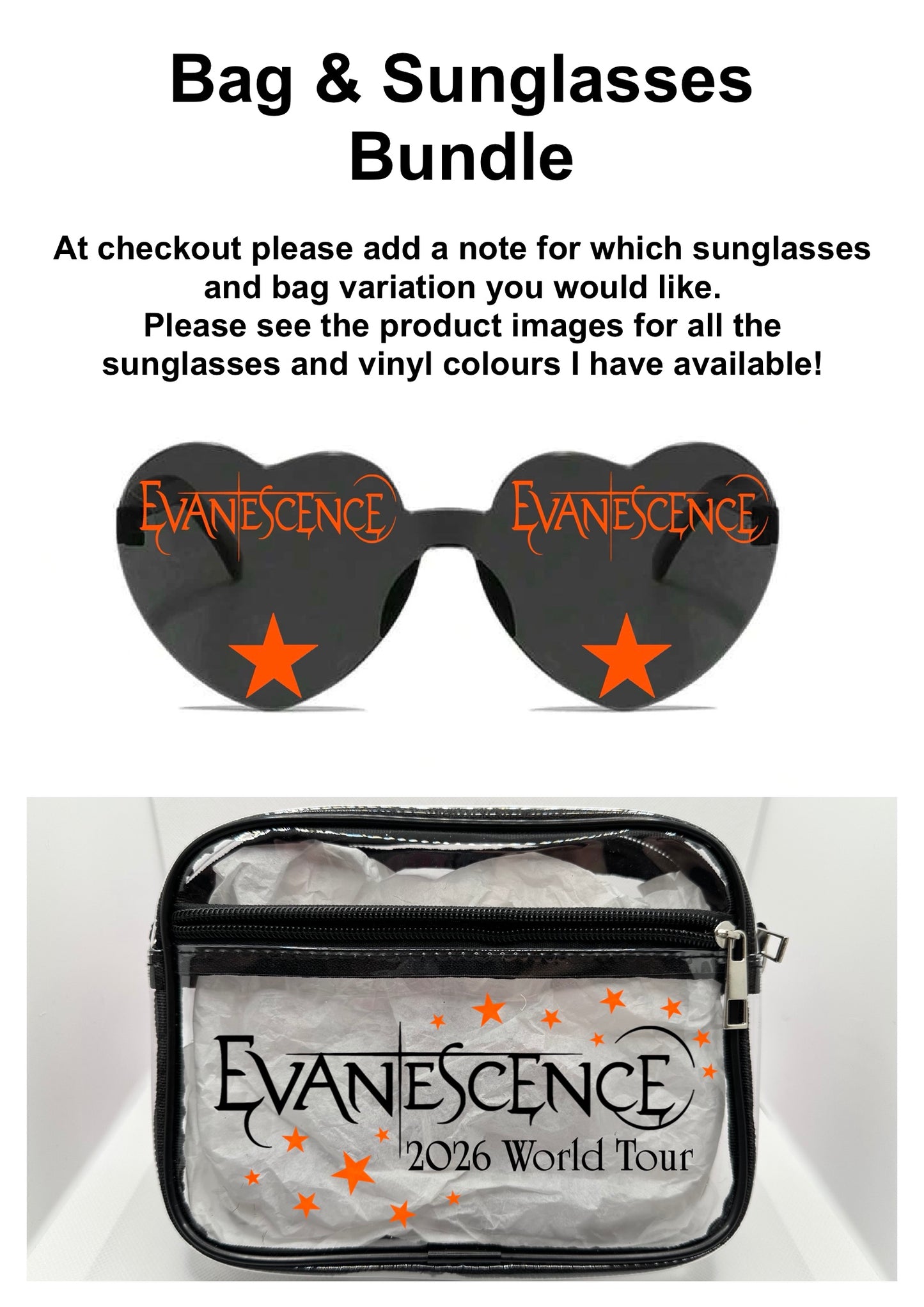 E 2026 Tour Concert Bag Clear Stadium Approved PVC Concert Crossbody