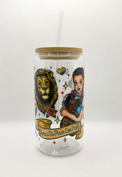 Magical Movie 16oz Glass Tumbler with Straw