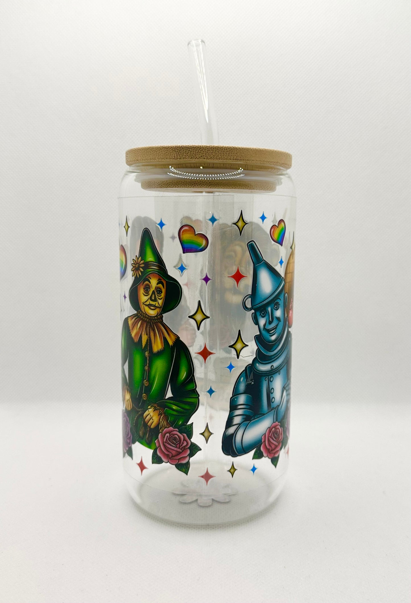 Magical Movie 16oz Glass Tumbler with Straw