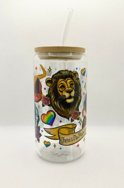 Magical Movie 16oz Glass Tumbler with Straw
