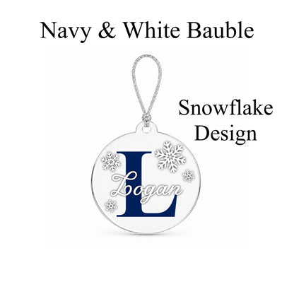 Personalised Acrylic Christmas Bauble | Custom Name Tree Decoration Gift