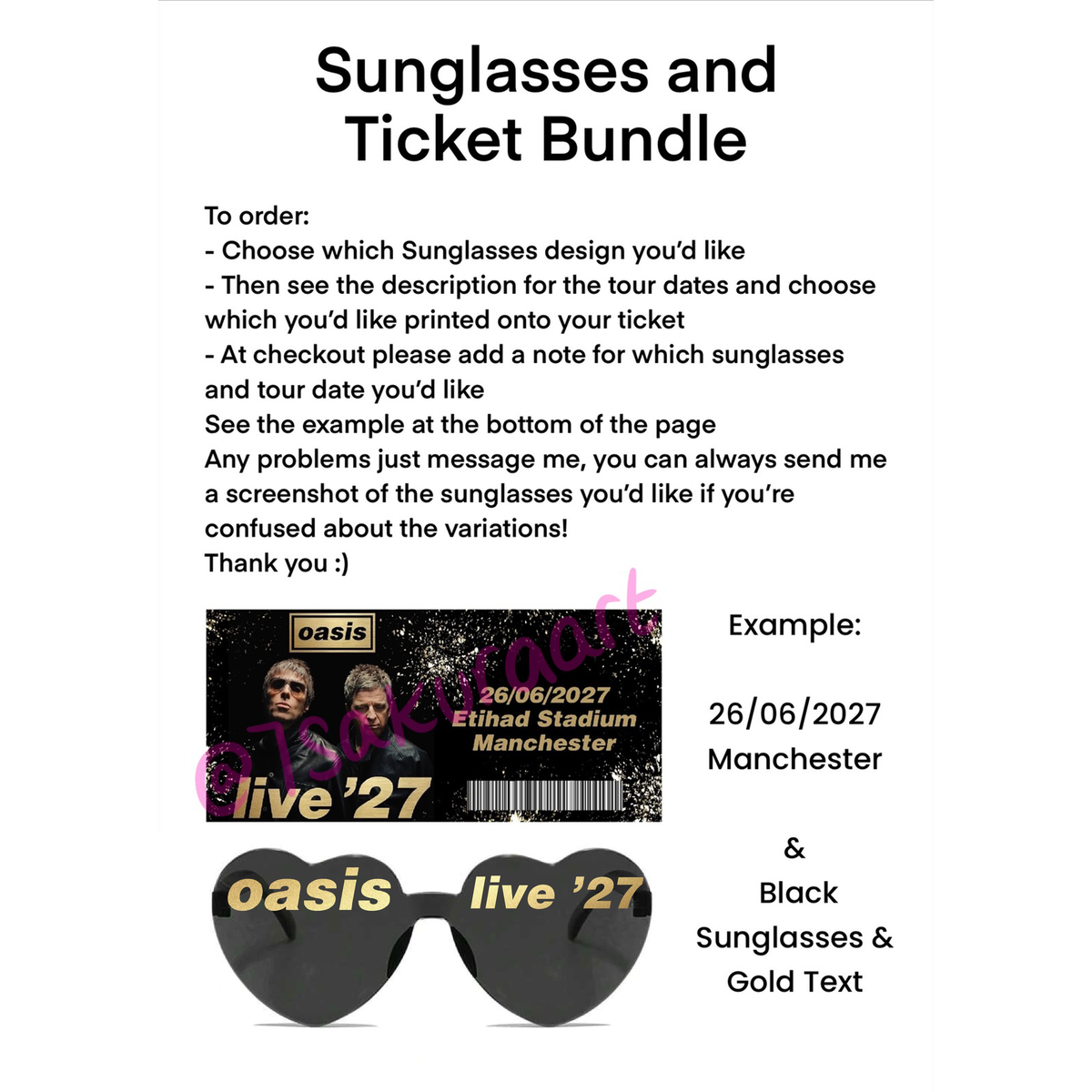 O live '27 Tour Sunglasses