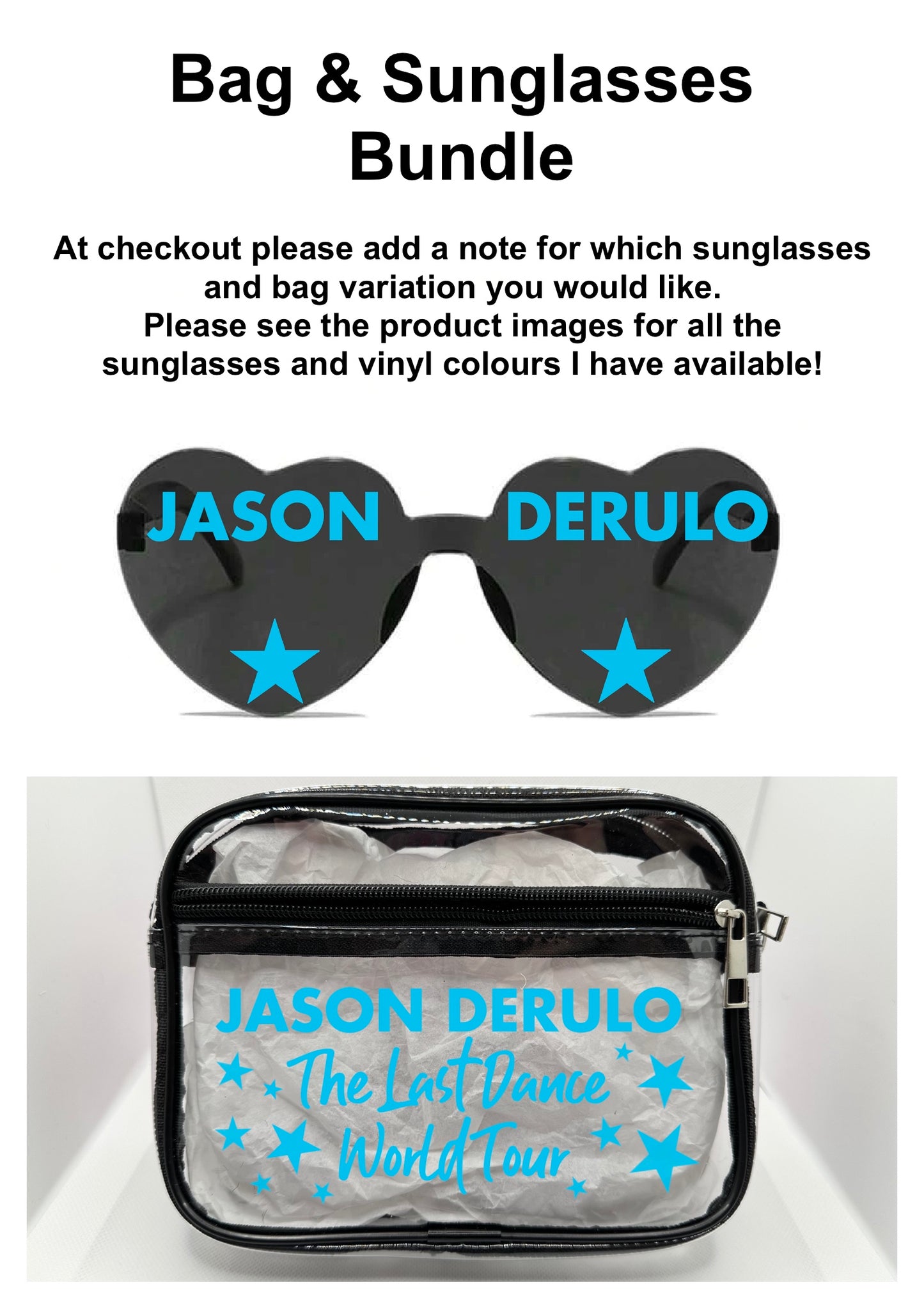 JD 2026 Tour Concert Bag Clear Stadium Approved PVC Concert Crossbody Bag