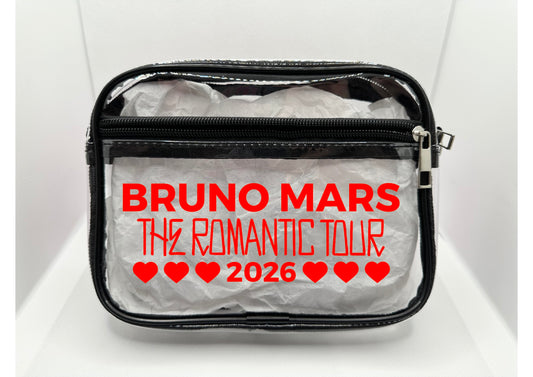 BM 2026 Tour Concert Bag Clear Stadium Approved PVC Concert Crossbody Bag