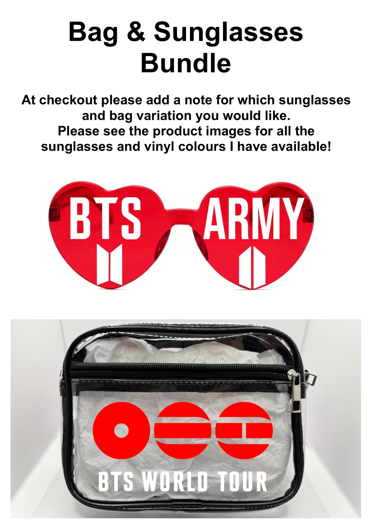 K Pop Band 2026 Tour Concert Bag Clear Stadium Approved PVC Concert Crossbody