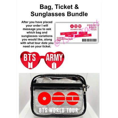 K Pop Band 2026 Tour Concert Bag Clear Stadium Approved PVC Concert Crossbody
