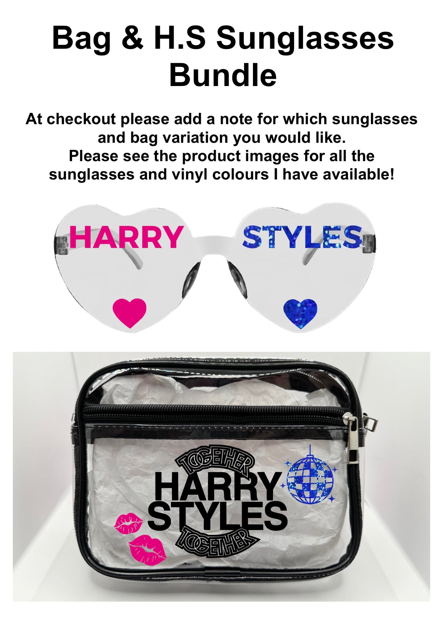 HS 2026 Tour Concert Bag Clear Stadium Approved PVC Concert Crossbody (Copy)