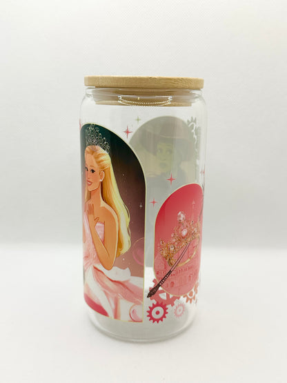 Musical Witches Movie 16oz Glass Tumbler with Straw