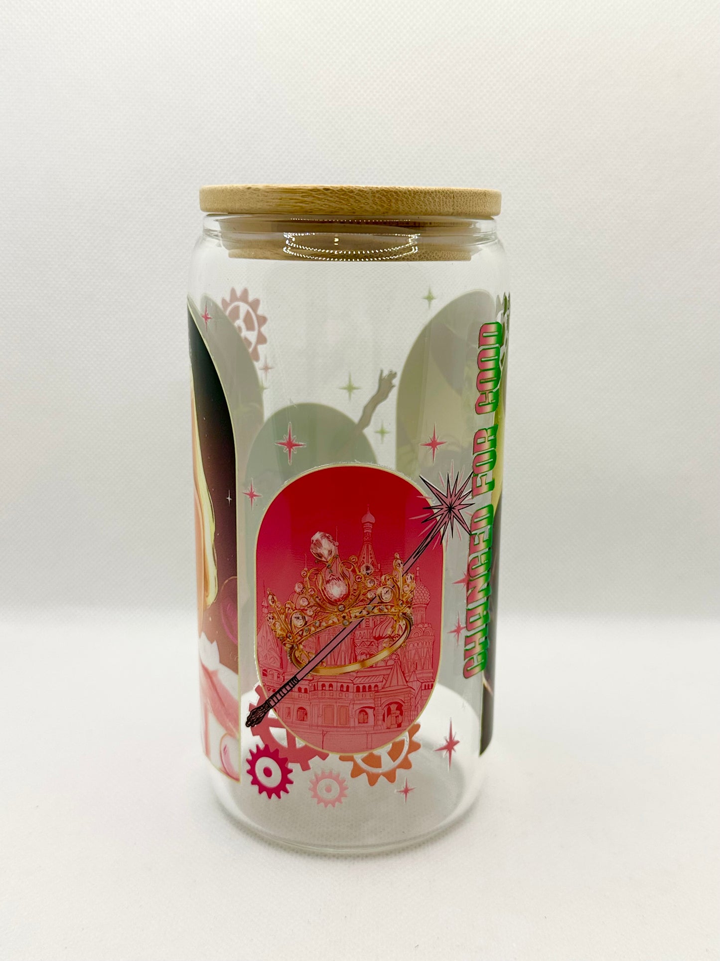 Musical Witches Movie 16oz Glass Tumbler with Straw