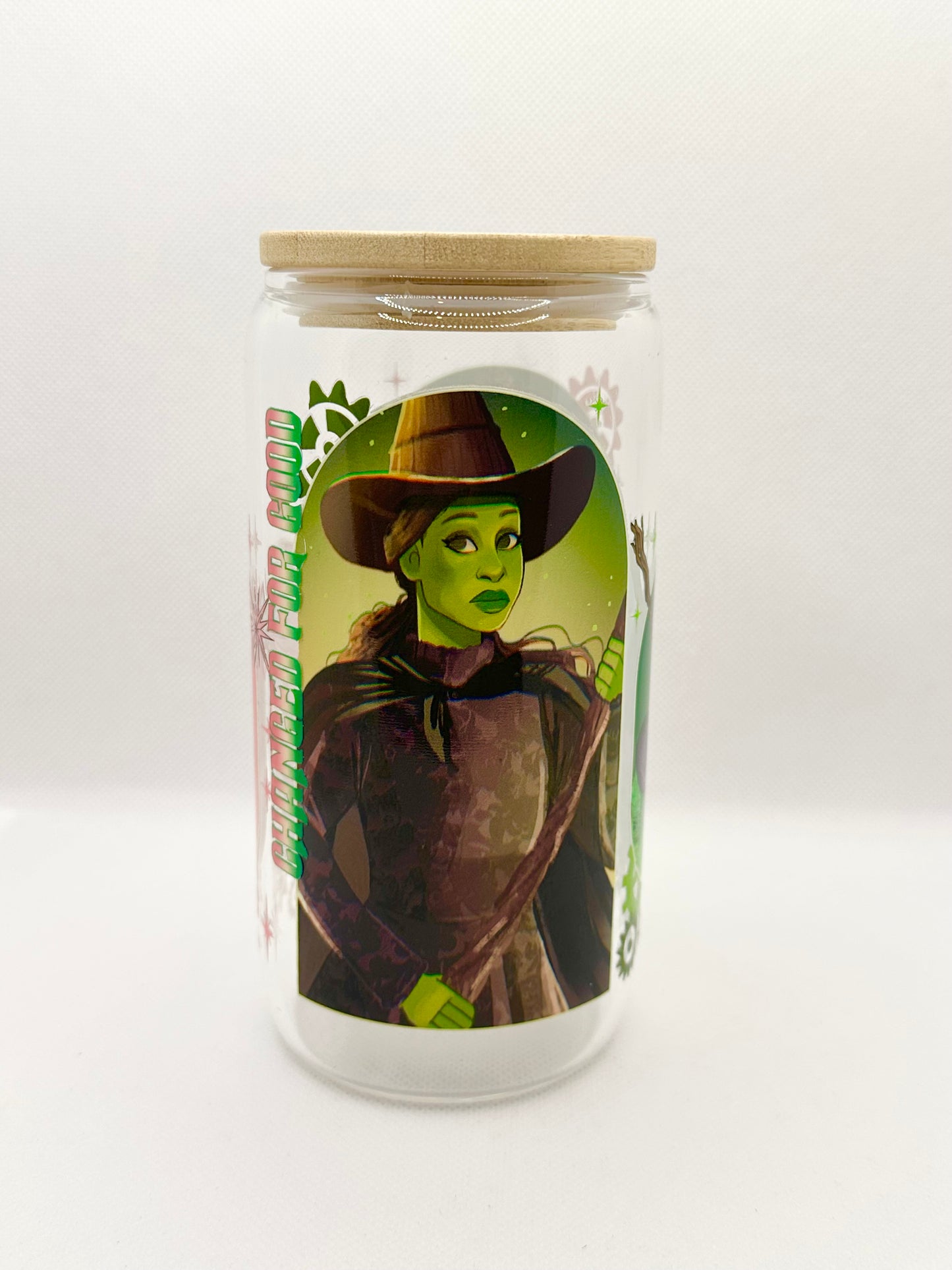 Musical Witches Movie 16oz Glass Tumbler with Straw