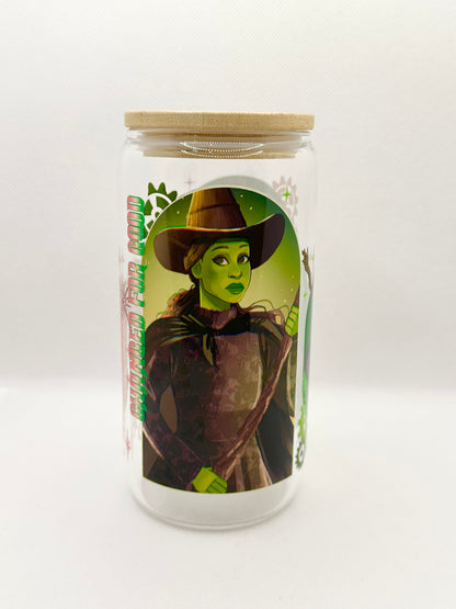 Musical Witches Movie 16oz Glass Tumbler with Straw