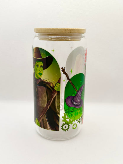 Musical Witches Movie 16oz Glass Tumbler with Straw