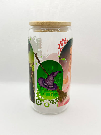 Musical Witches Movie 16oz Glass Tumbler with Straw