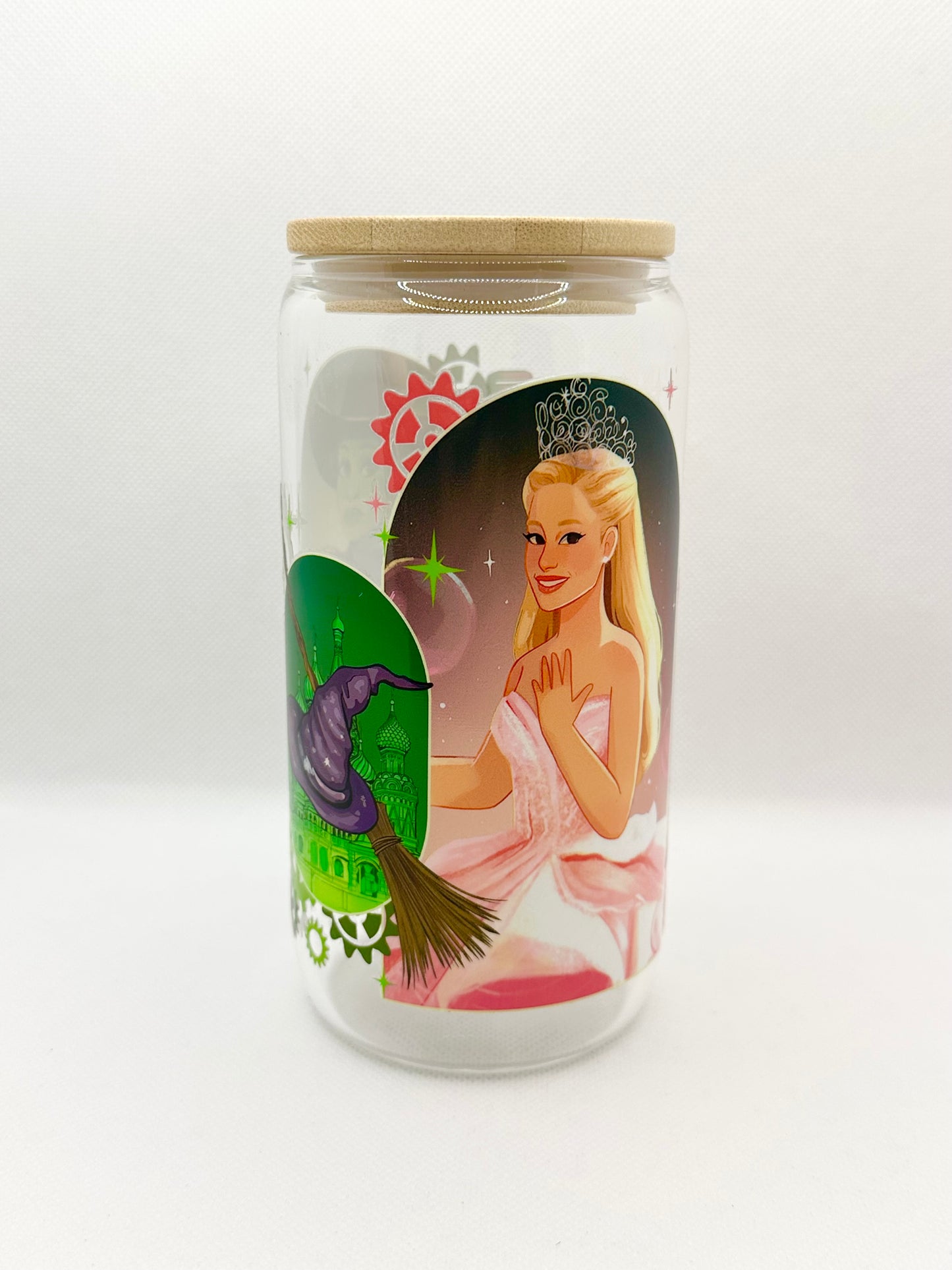 Musical Witches Movie 16oz Glass Tumbler with Straw