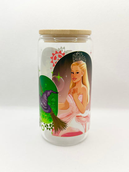 Musical Witches Movie 16oz Glass Tumbler with Straw