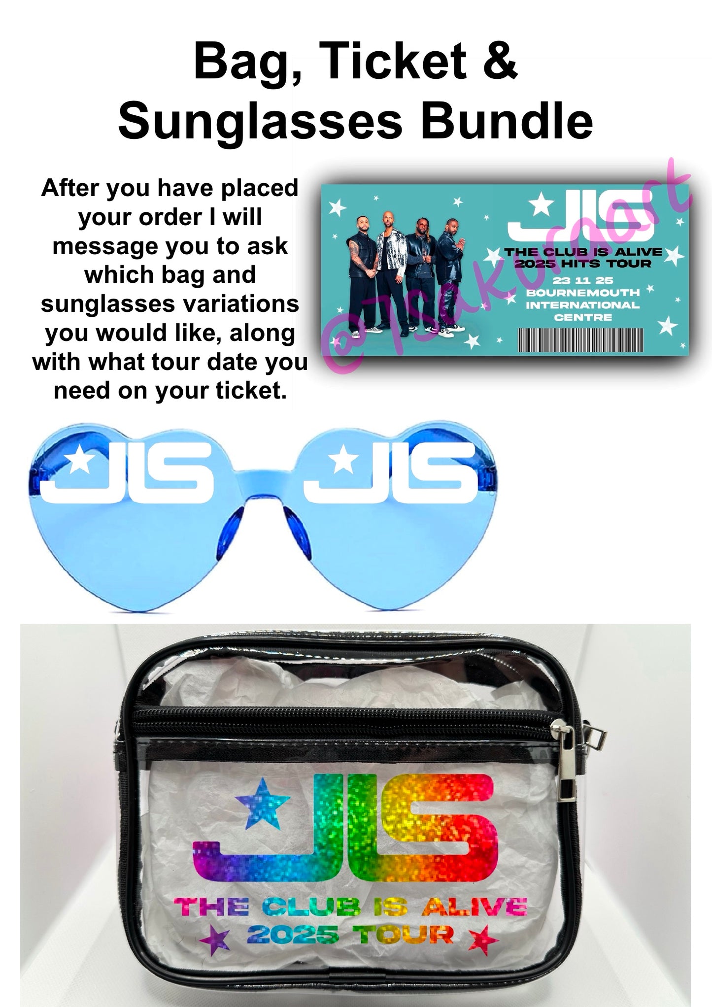 Boy Band Concert Tour Bag