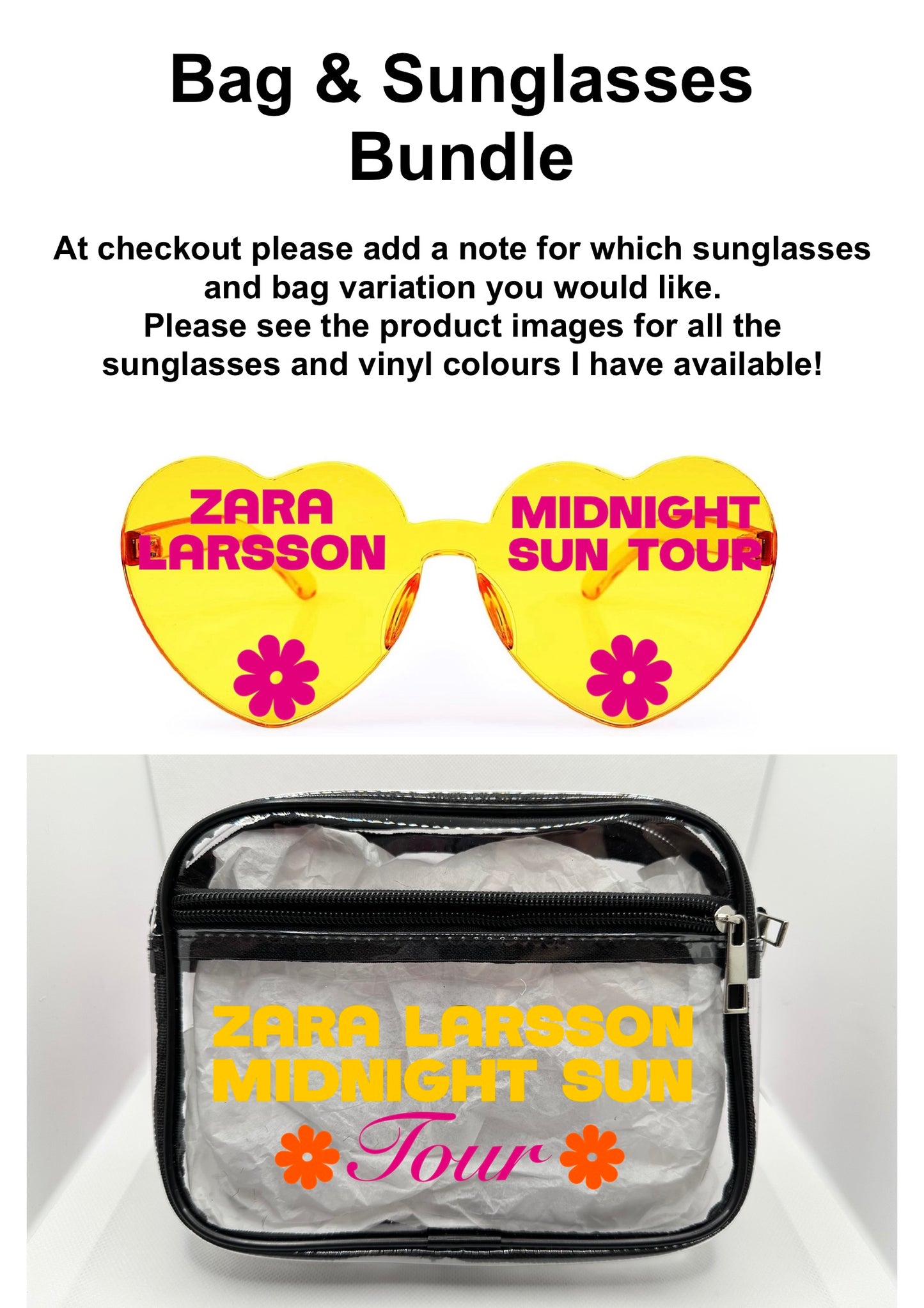 Popstar Tour Concert Bag Clear Stadium Approved PVC Concert Crossbody Bag