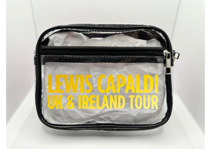 Scottish Singer Tour Concert Bag Clear Stadium Approved PVC Concert Crossbody Bag