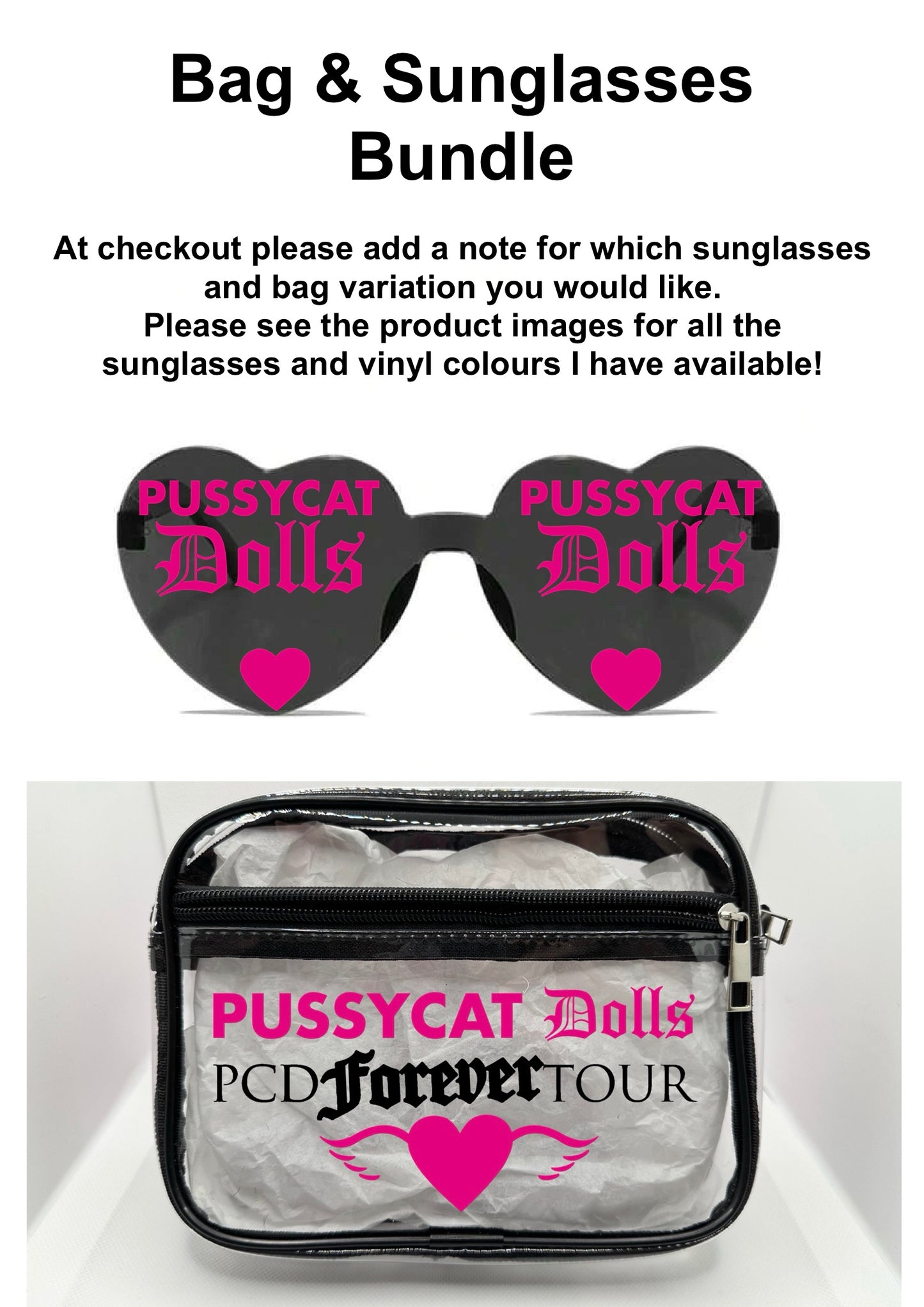 TPD 2026 Tour Concert Bag Clear Stadium Approved PVC Concert Crossbody