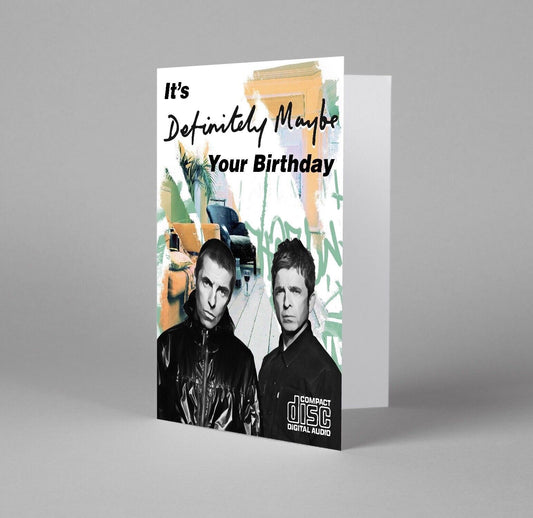 Britpop inspired Birthday Card
