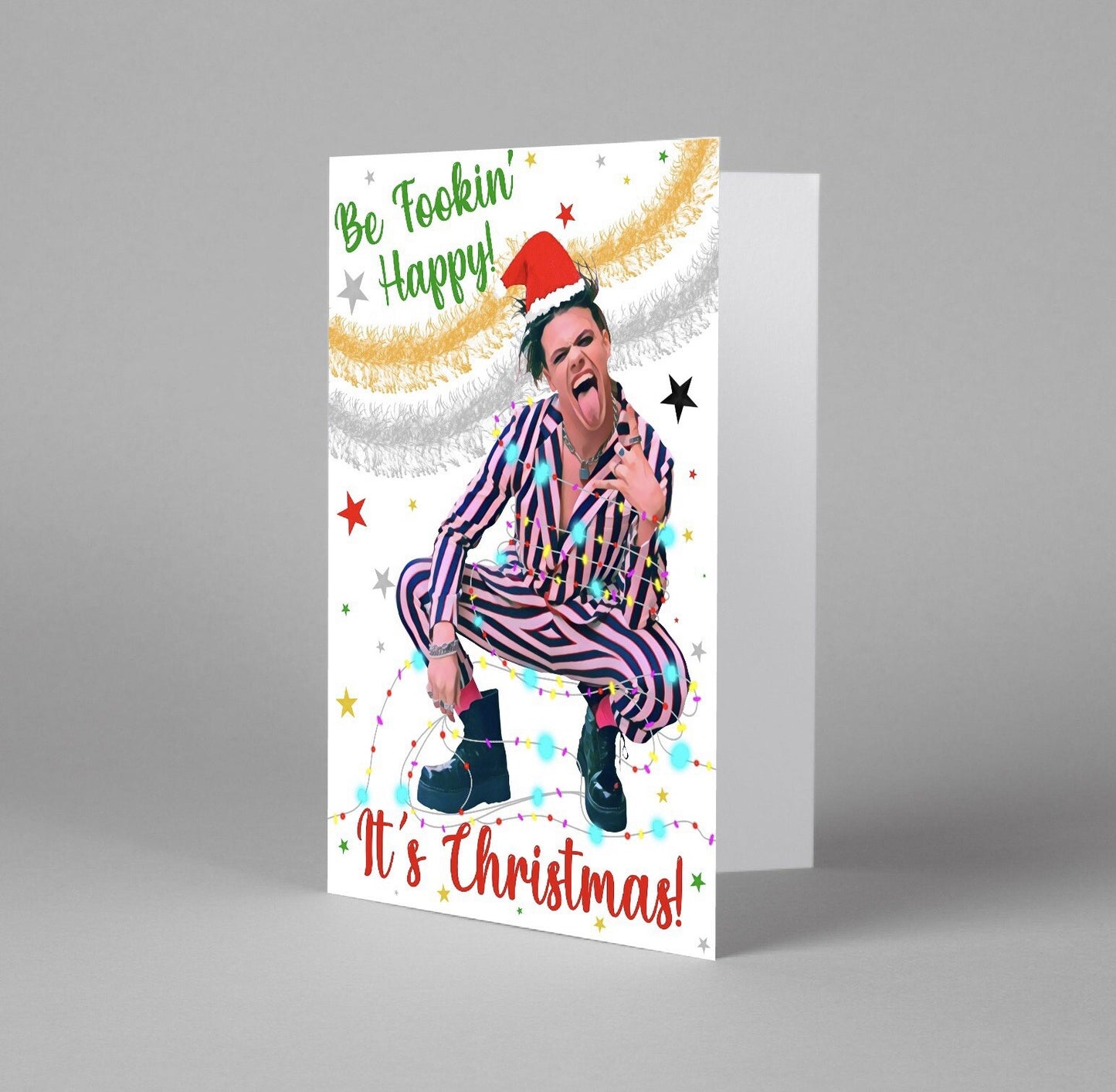 Popstar Y Christmas Card