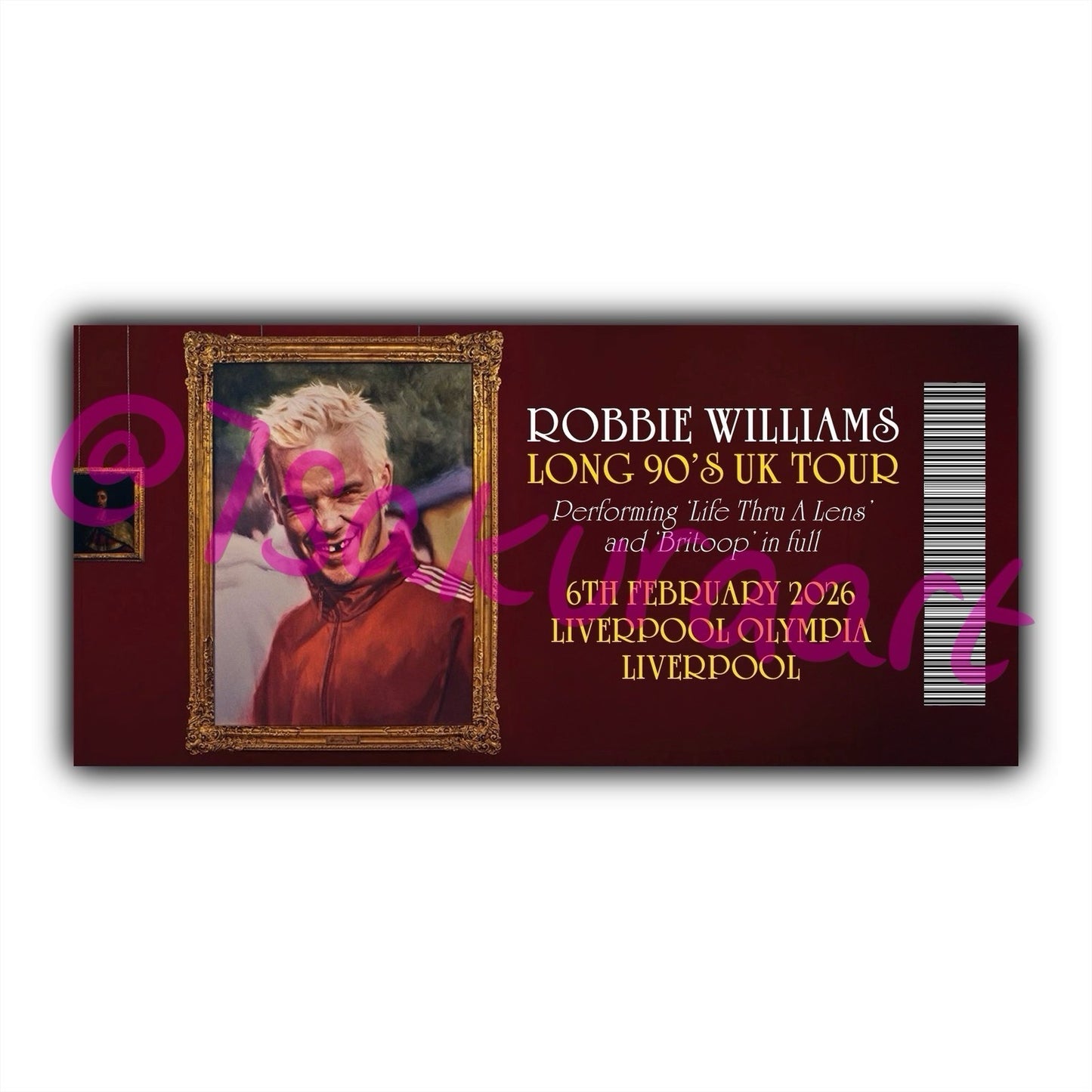 RW 2026 Tour Souvenir Tickets