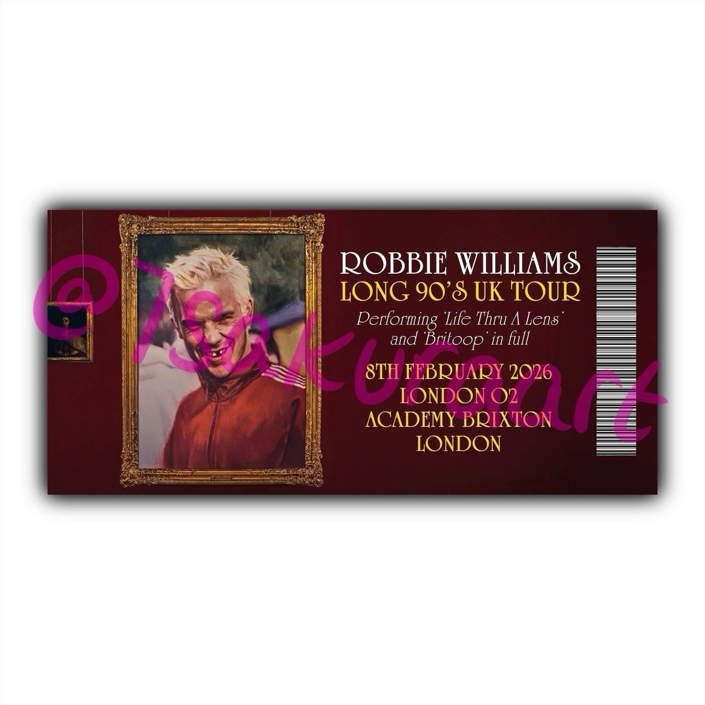 RW 2026 Tour Souvenir Tickets