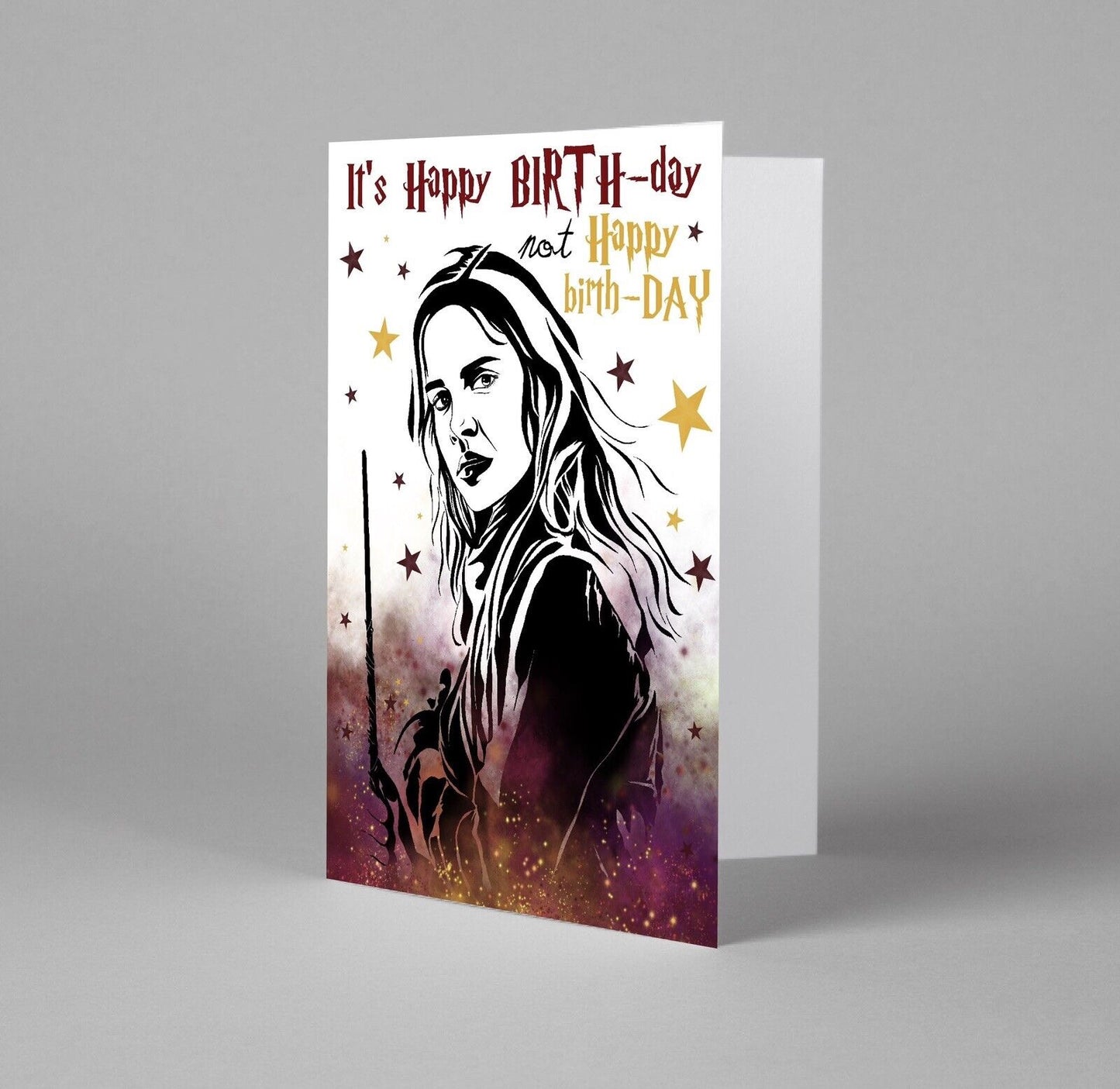 Brightest Witch Birthday Card – Bookish Magic Inspired Card