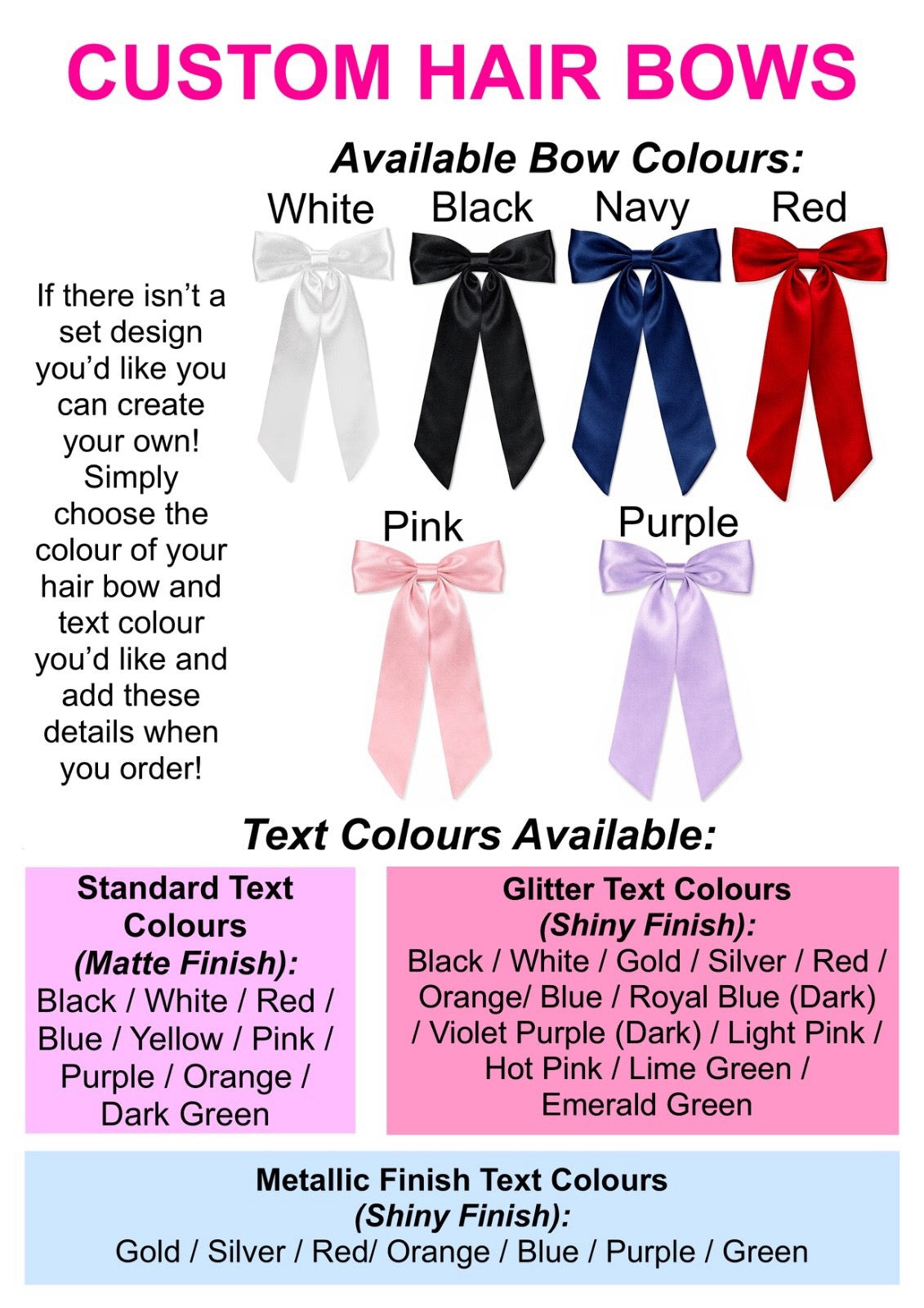 HD Concert Hair Bows