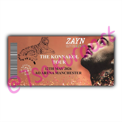 ZM 2026 Tour Souvenir Tickets