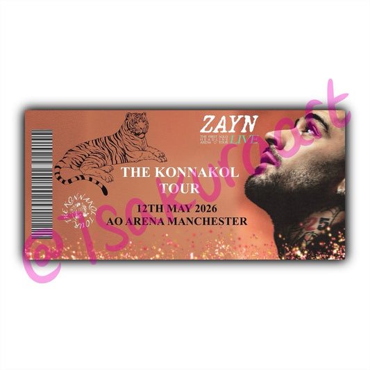 ZM 2026 Tour Souvenir Tickets