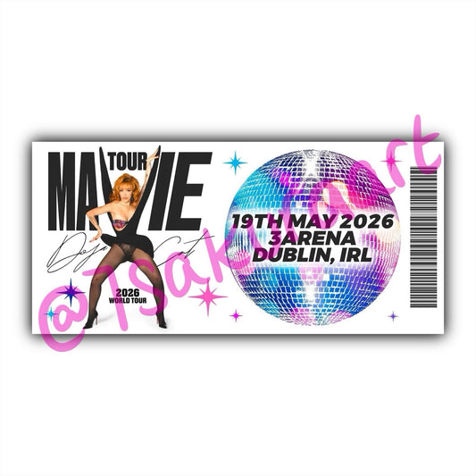 DC 2026 Tour Souvenir Tickets