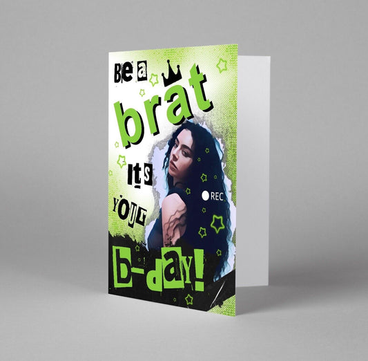 Popstar Birthday Card